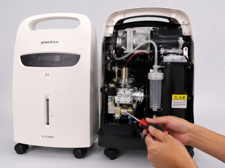 黄石鱼跃制氧机E1/E2/E3/E4故障代码维修